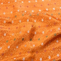 〔1m切り売り〕インドの伝統模様布〔幅約118cm〕 - オレンジの商品写真