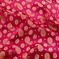 〔1m切り売り〕インドの伝統模様布〔幅約115cm〕 - レッドの商品写真