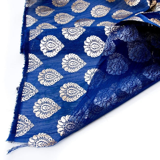 〔1m切り売り〕インドの伝統模様布〔幅約112cm〕各色あり 5 - フチの写真です