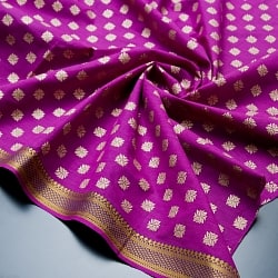 〔1m切り売り〕インドの伝統模様布〔幅約110cm〕パープルの商品写真