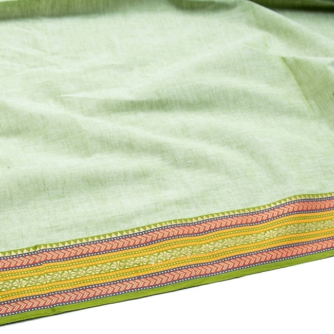 〔1m単位切り売り〕ハーフボーダーコットンクロス - 幅約108cm 2 - 生地の拡大写真です