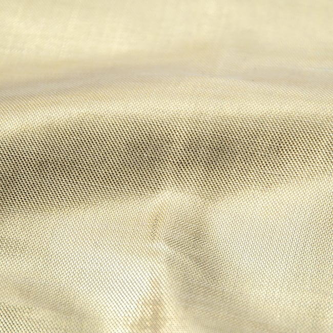 〔1m切り売り〕ゴールドプリント光沢布 - 幅約108cm 3 - 拡大写真です。独特な雰囲気があります。