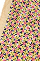 〔1m切り売り〕ラジャスタンの刺繍布〔110cm〕 - 花葉色の商品写真