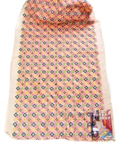 〔1m単位切り売り〕ラジャスタンの刺繍布〔108cm〕 - シャンパンゴールド - サブ3