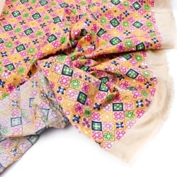 〔1m単位切り売り〕ラジャスタンの刺繍布〔108cm〕 - シャンパンゴールド - サブ5