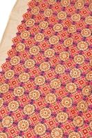 〔1m切り売り〕ラジャスタンの刺繍布〔105cm〕 - クリームの商品写真
