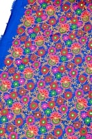 〔1m切り売り〕ラジャスタンの刺繍布〔110cm〕 - 青紫の商品写真