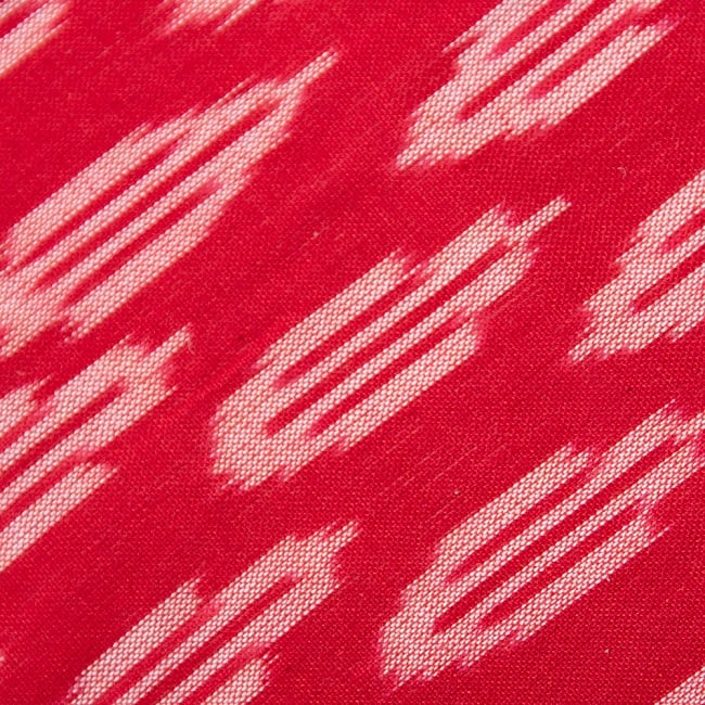 〔1m切り売り〕インドの絣織り布 - 幅約110cm 3 - 接写してみました。
