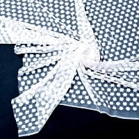 [インド品質]〔1m単位切り売り〕伝統模様刺繍のメッシュ生地布〔106cm〕の商品写真