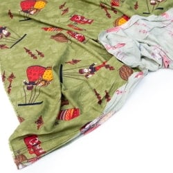 〔1m単位切り売り〕インドの伝統と不思議が融合　おもしろデザイン布〔109cm〕 - カトプトリ　ラジャスタンの操り人形 - サブ4