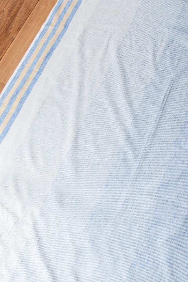 〔1m単位切り売り〕コットンのグラデーションストライプ布〔幅約110.5cm〕 3 - インドならではの布です