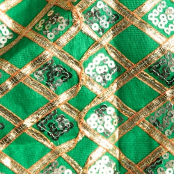 〔1m単位切り売り〕インドのスパンコールクロス〔幅約107cm〕 - サブ3