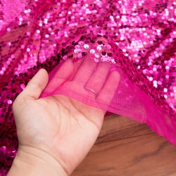 〔1m単位切り売り〕インドのスパンコールクロス〔幅約100cm〕 - サブ5