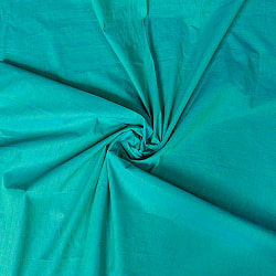 〔1m切り売り〕南インドのシンプルコットン布〔幅約11.5cm〕 - グリーンの商品写真