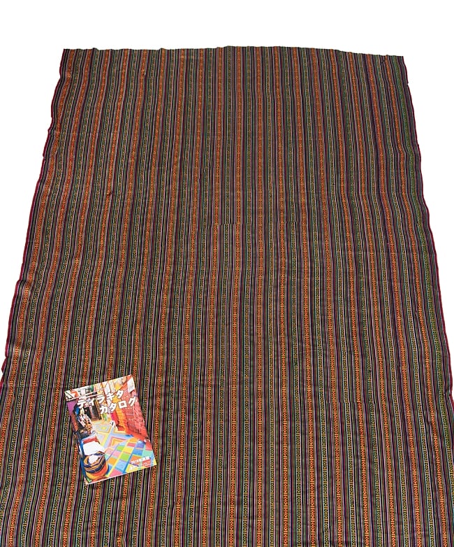 〔50cm切り売り〕ネパール織り生地-薄手 - 〔幅140cm〕 5 - 薄手のエスニック布です。