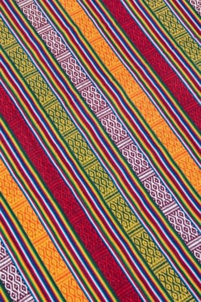 〔テーブルクロスサイズ〕ネパール織り生地[長さ：150cm][幅:106cm] 3 - 各種裁縫・洋裁におすすめです。