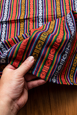 〔テーブルクロスサイズ〕ネパール織り生地のマルチクロス - 150cm x 200cm - サブ5