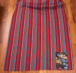 〔50cm切り売り〕ネパール伝統のコットン織り生地　厚手〔幅約124cm〕 - サブ2