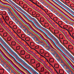 〔50cm切り売り〕ネパール伝統のコットン織り生地　厚手〔幅約124cm〕 - サブ3