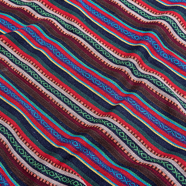 〔50cm切り売り〕ネパール伝統のコットン織り生地　厚手〔幅約121cm〕 3 - 拡大写真です