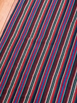 〔50cm切り売り〕ネパール伝統のコットン織り生地　厚手〔幅約121cm〕