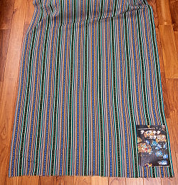 〔50cm切り売り〕ネパール伝統のコットン織り生地　厚手〔幅約116cm〕 - サブ2