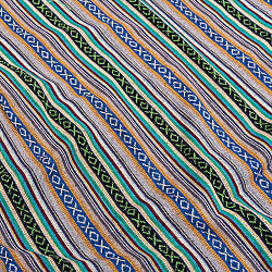 〔50cm切り売り〕ネパール伝統のコットン織り生地　厚手〔幅約116cm〕 - サブ3