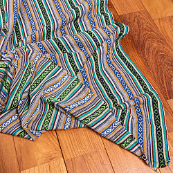 〔50cm切り売り〕ネパール伝統のコットン織り生地　厚手〔幅約116cm〕 - サブ5