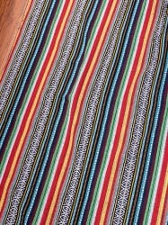 〔50cm切り売り〕ネパール伝統のコットン織り生地 厚手〔幅約147cm〕