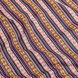 〔50cm切り売り〕ネパール伝統のコットン織り生地　薄手〔幅約150cm〕 - サブ3