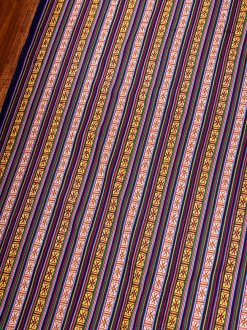 〔50cm切り売り〕ネパール伝統のコットン織り生地 薄手〔幅約150cm〕