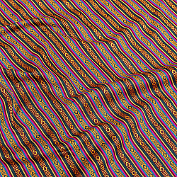 〔50cm切り売り〕ネパール伝統のコットン織り生地　薄手〔幅約150cm〕 - サブ3