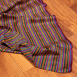 〔50cm切り売り〕ネパール伝統のコットン織り生地　薄手〔幅約150cm〕 - サブ5