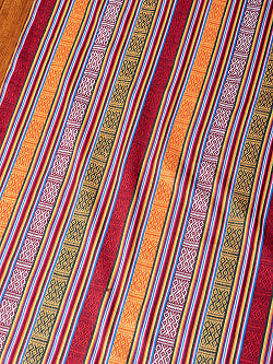 〔50cm切り売り〕ネパール伝統のコットン織り生地　薄手〔幅約107cm〕の商品写真