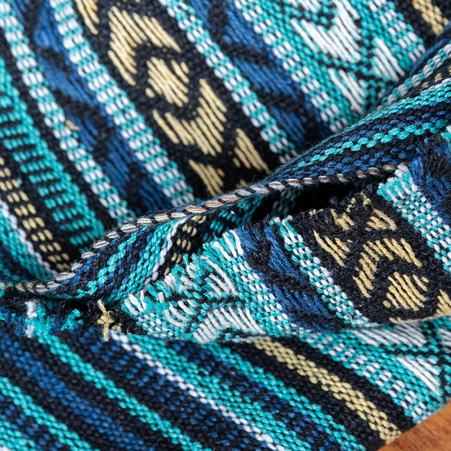 〔50cm切り売り〕ネパール伝統のコットン織り生地　厚手〔幅約123cm〕 8 - 拡大写真です