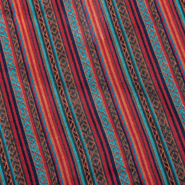 〔50cm切り売り〕ネパール伝統のコットン織り生地　厚手〔幅約119cm〕 3 - 拡大写真です