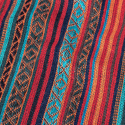 〔50cm切り売り〕ネパール伝統のコットン織り生地　厚手〔幅約119cm〕 - サブ4