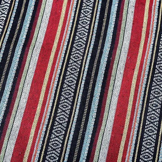 〔50cm切り売り〕ネパール伝統のコットン織り生地　厚手〔幅約122cm〕 3 - 拡大写真です