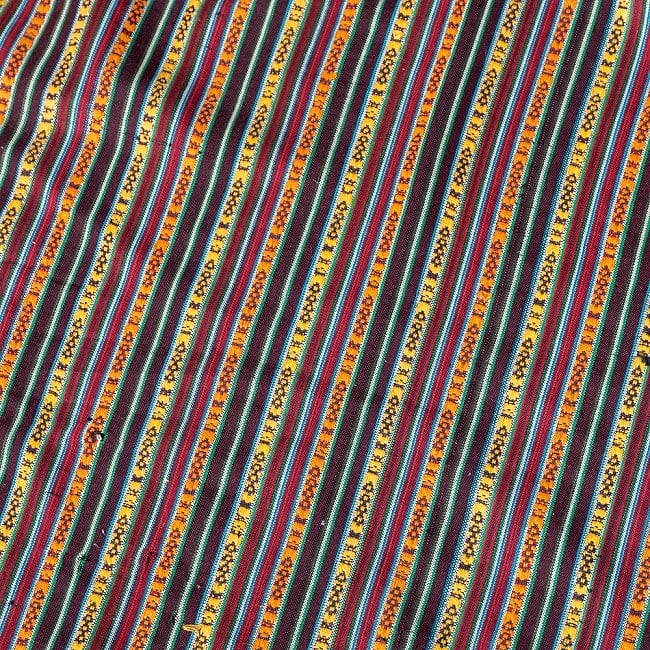 〔50cm切り売り〕ネパール伝統のコットン織り生地　薄手〔幅約152cm〕 3 - 拡大写真です