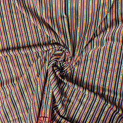 〔50cm切り売り〕ネパール伝統のコットン織り生地　薄手〔幅約152cm〕 - サブ5