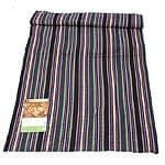 ネパールコットン織り生地-厚手-緑×紫系の商品写真