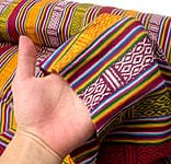 ネパールコットン織り生地-薄手【赤×オレンジ系】の商品写真