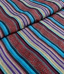 ネパールコットン織り生地-厚手【水色・紫系】の商品写真