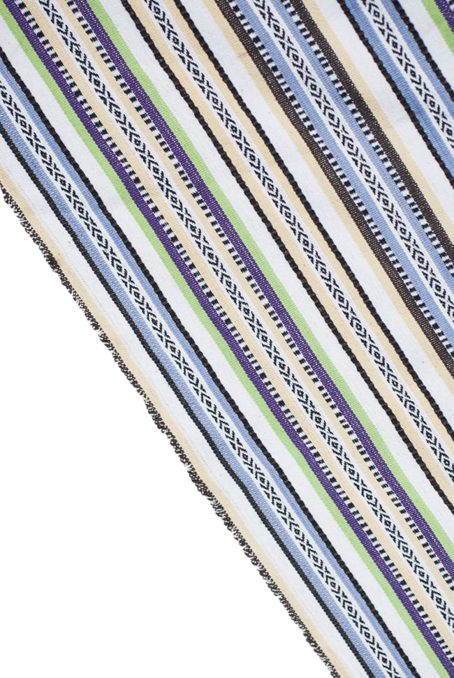 〔50cm切り売り〕ネパール織り生地-厚手〔幅120cm〕 5 - 端の部分の処理はこんな感じです。