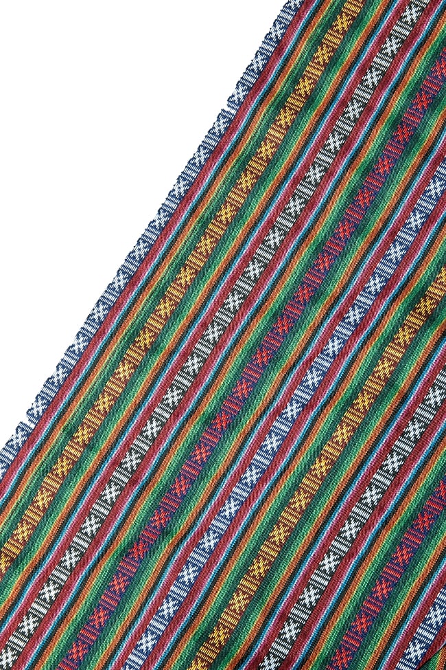 〔50cm切り売り〕ネパール織り生地-薄手〔幅150cm〕 4 - 端の部分の処理はこんな感じです。