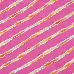 【3個セット】〔1m単位切り売り〕南インドの斜めストライプコットン布　レジメンタル　ピンク系〔幅約108cm〕 - サブ5