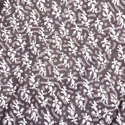 【5個セット】〔1m単位切り売り〕昔ながらの木版泥染め ダブプリント グレー系〔幅約113cm〕 - サブ2