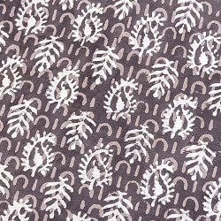 【5個セット】〔1m単位切り売り〕昔ながらの木版泥染め ダブプリント グレー系〔幅約115cm〕 - サブ2