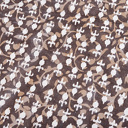 【5個セット】〔1m単位切り売り〕昔ながらの木版泥染め　ダブプリント　グレー系〔幅約115cm〕 - サブ2