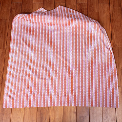 【5個セット】〔1m単位切り売り〕南インドのストライプ布　ピンク系〔幅約108cm〕 - サブ3